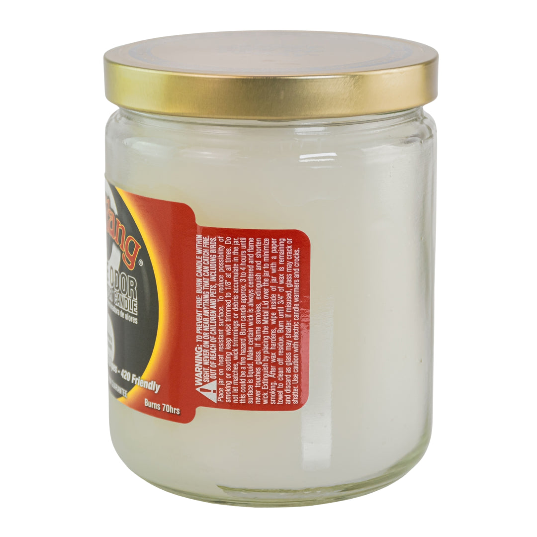 Smoke Odor Exterminator Candle Yin Yang left side displayed on a white background - Up N Smoke