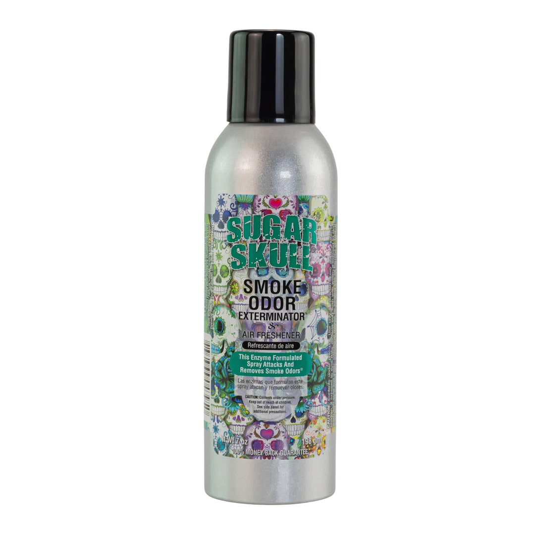 Smoke Odor Exterminator Spray Sugar Skull displayed on a white background - UNS