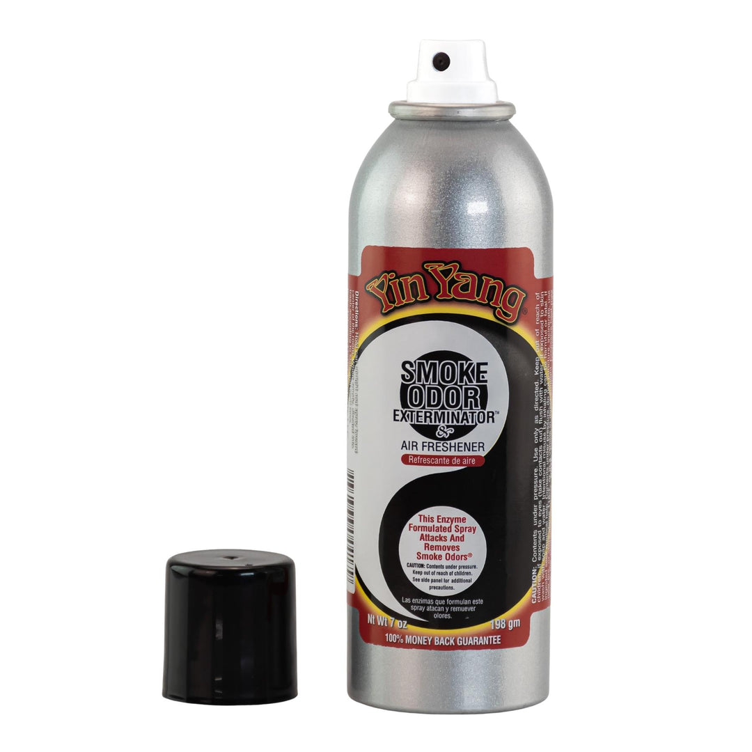 Smoke Odor Exterminator Spray Yin Yang showing the spray displayed on a white background - UNS