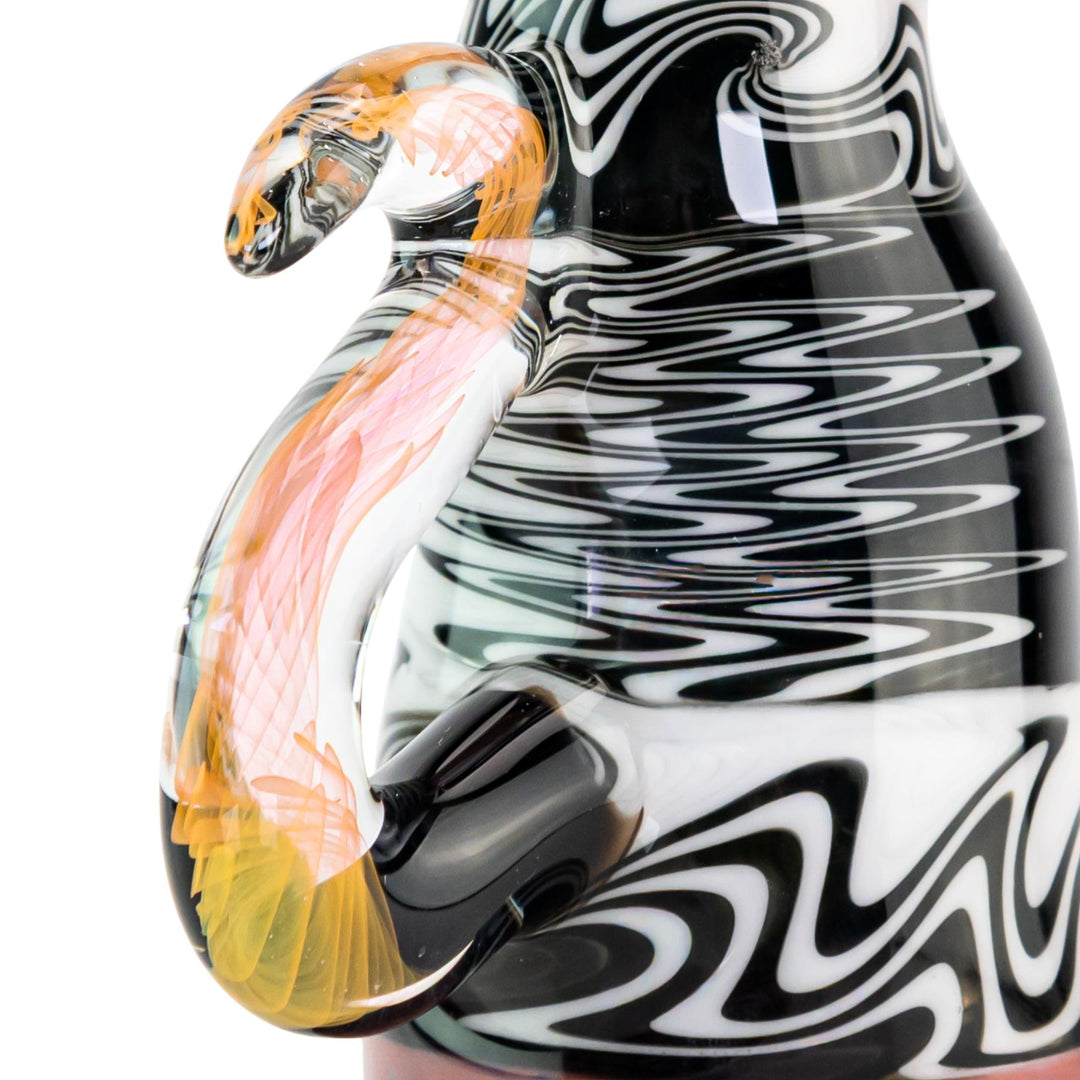 Sotochotic X Scoby Wig Wag Buddha Rig on a white background handle close-up angle - Up N Smoke