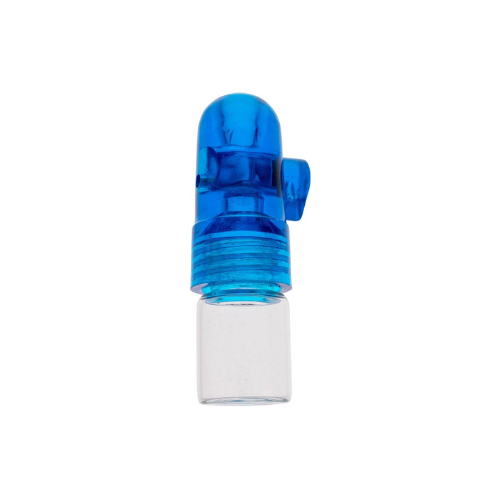"Blue Spice Travel Dispenser on a white background," - Up N Smoke.