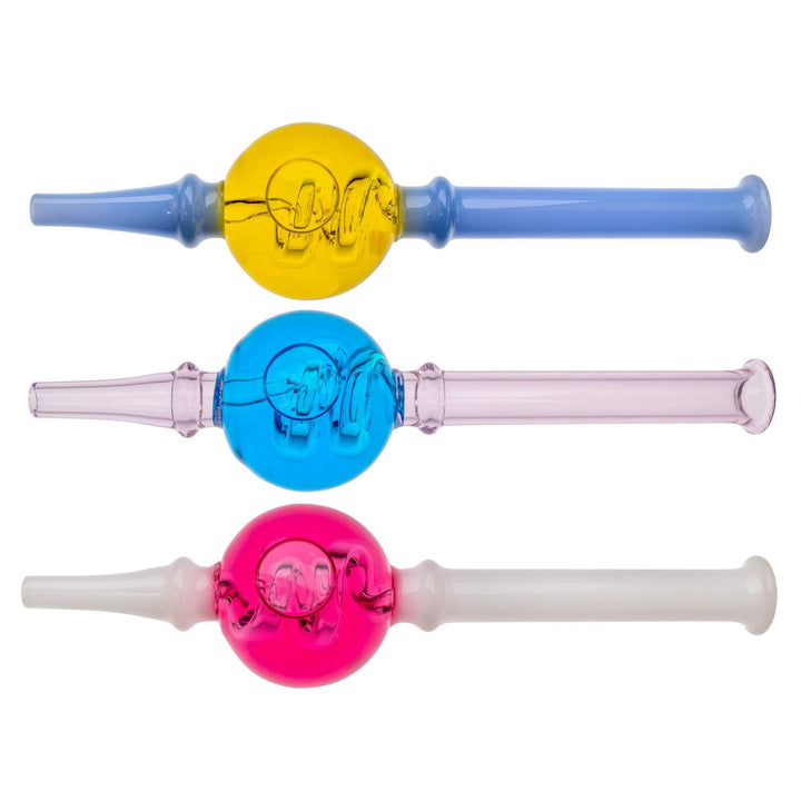 "Three Spiral Glycerin Nectar Collectors that measure at approximately 6.5 inches long," - Up N Smoke.