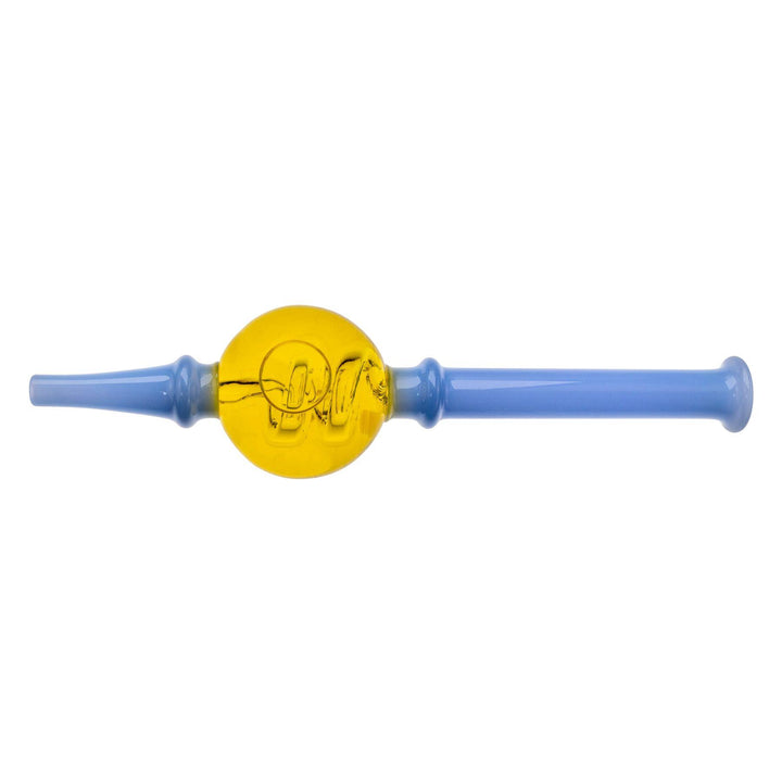 "Yellow and blue Spiral Glycerin Nectar Collector," - Up N Smoke.