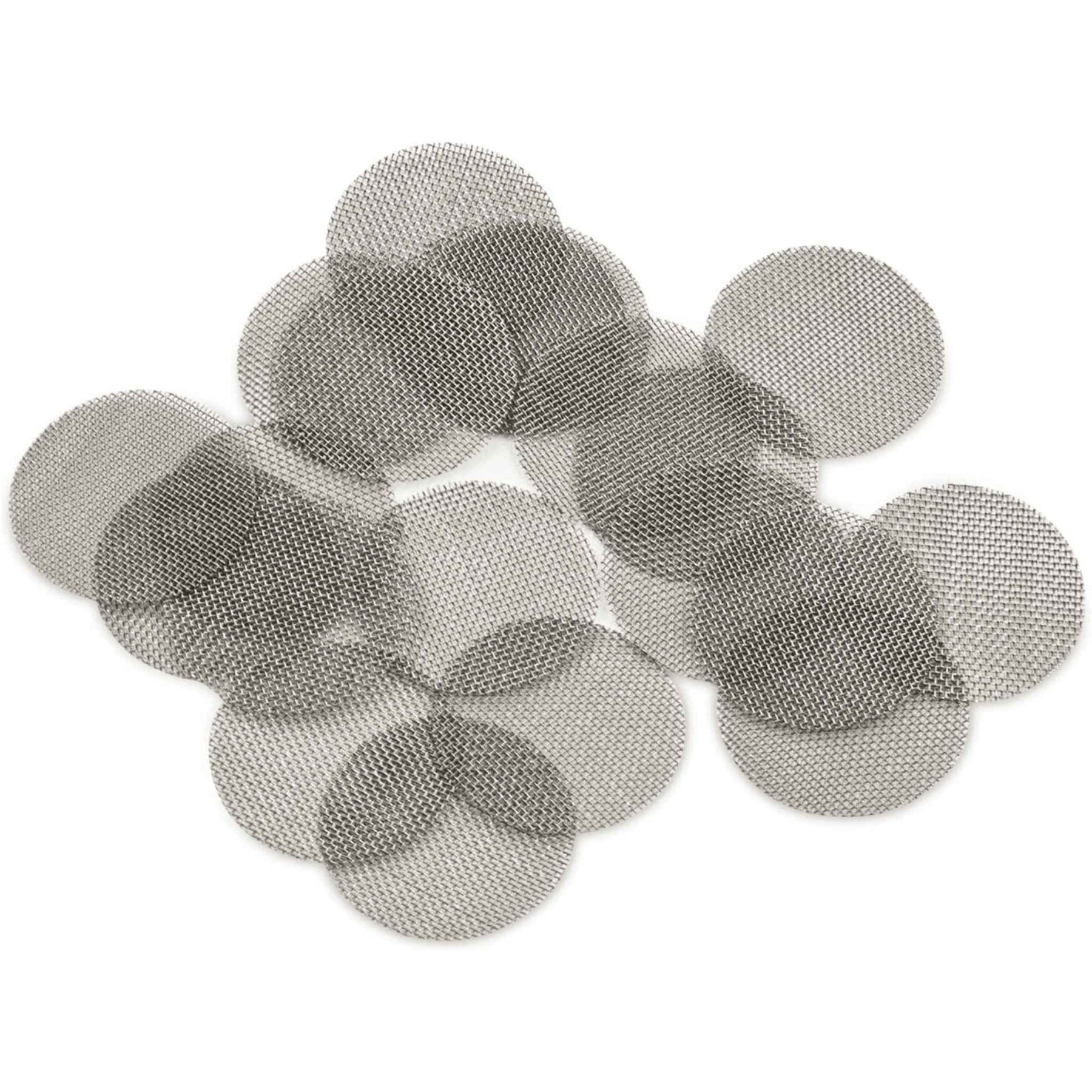 Up In Smoke 3/8 Inch Brass Pipe Screens - 100 Pack Made In USA Filters