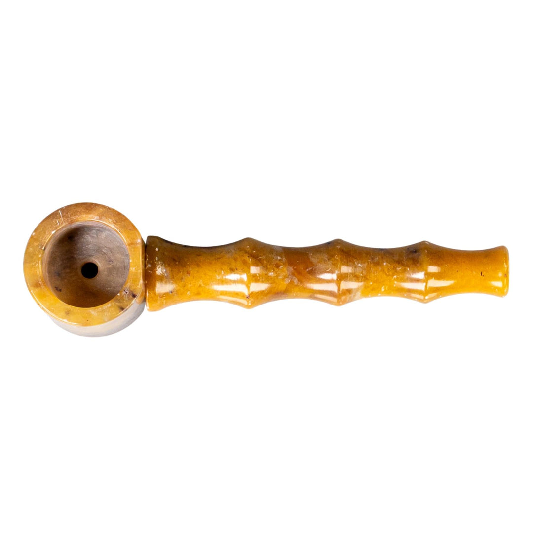 Stone Hand Pipe 400D on a white background, top-down angle - Up N Smoke