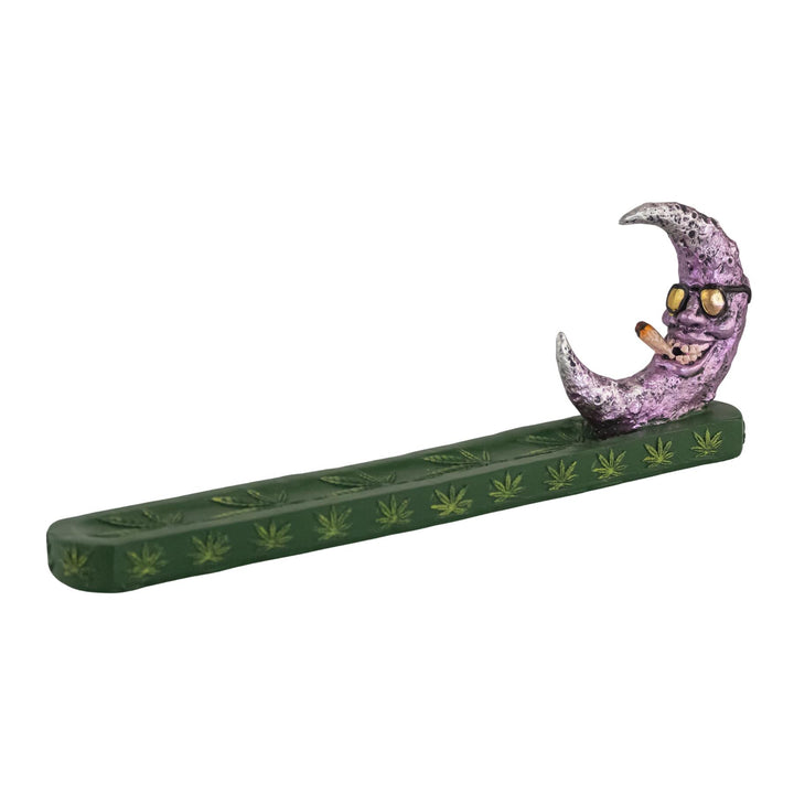 Stoner Moon Incense Burner side facing on a white background - Down To Earth