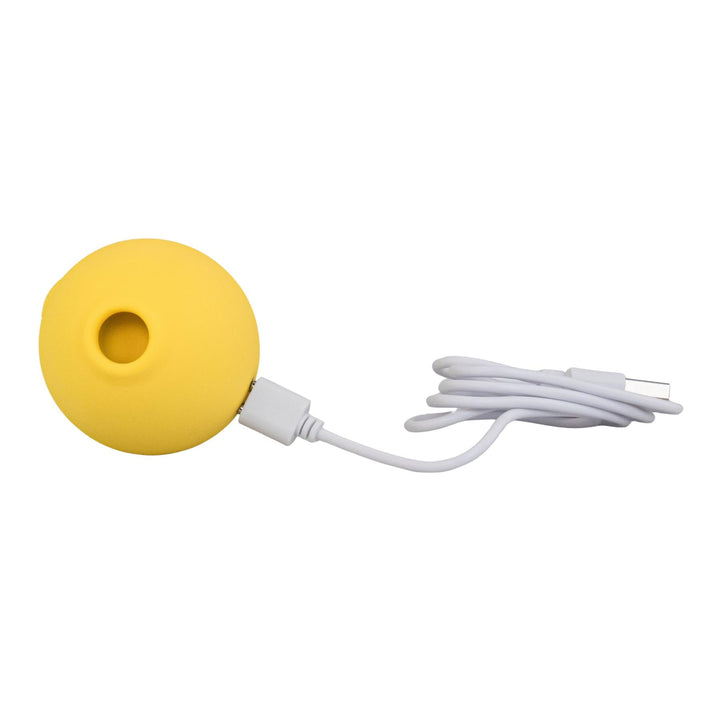 Suction Lemon Toy with charger displayed on a white background - UNS