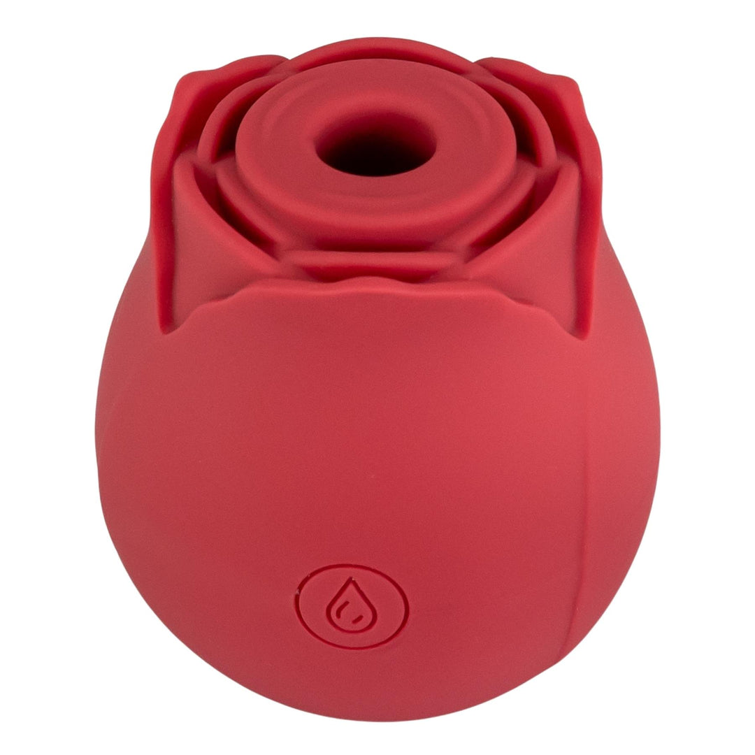 Suction Rose Toy red color displayed on a white background - Up N Smoke