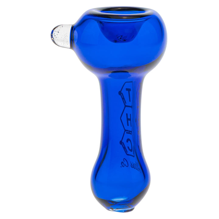 THC Glass Co. Chillum blue color back angle on a white background - Up N Smoke