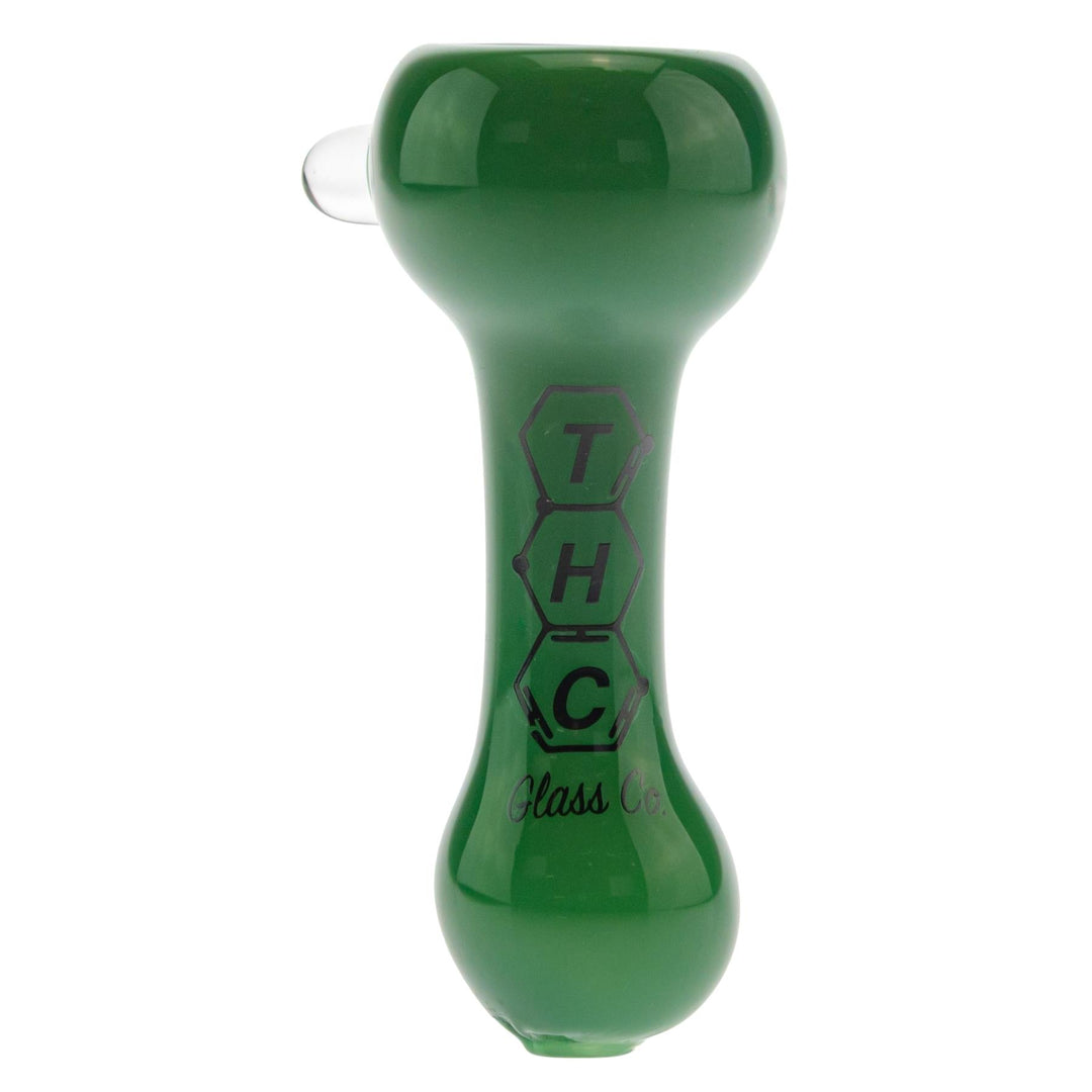 THC Glass Co. Chillum Jade color on a white background - Up N Smoke