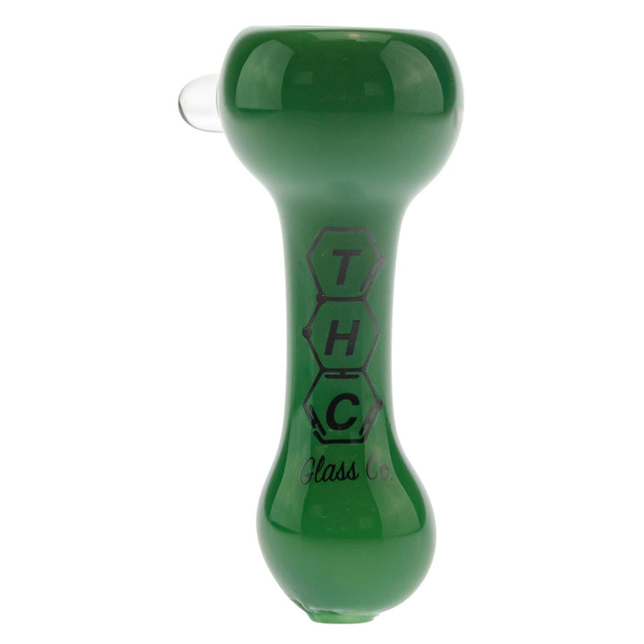 THC Glass Co. Chillum Jade color on a white background - Up N Smoke