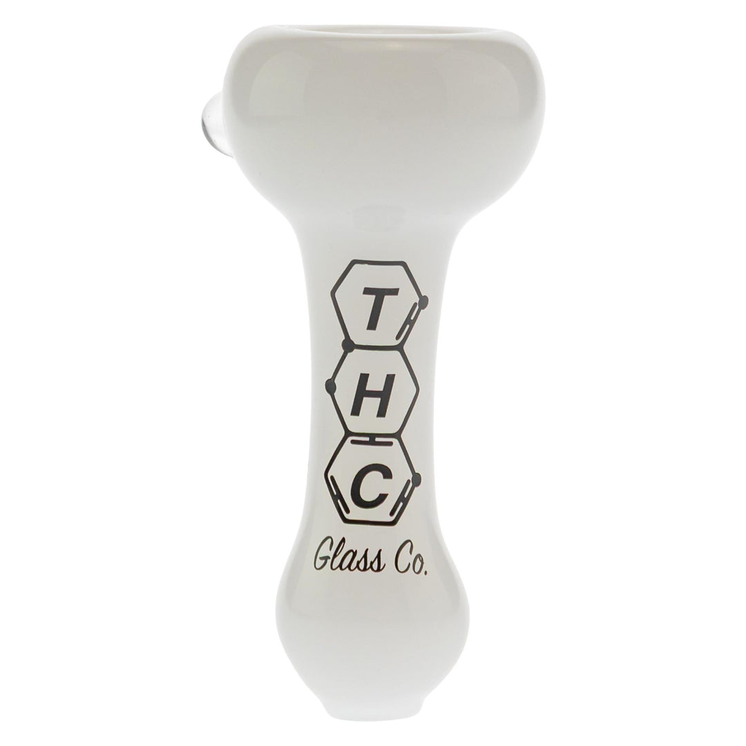 THC Glass Co. Chillum White color on a white background - Up N Smoke