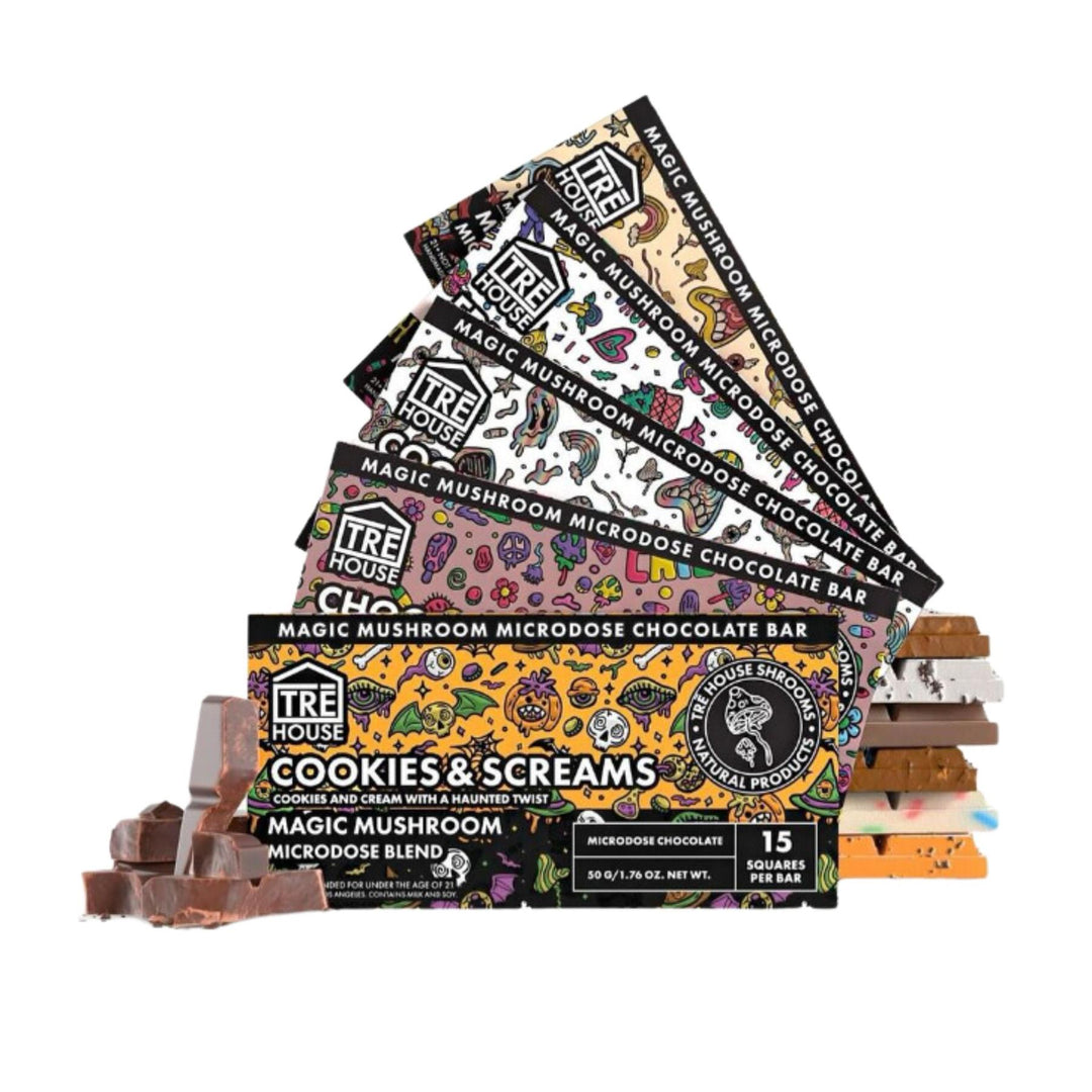 TRE House Magic Mushroom Chocolate Flavored Bars - Up N Smoke