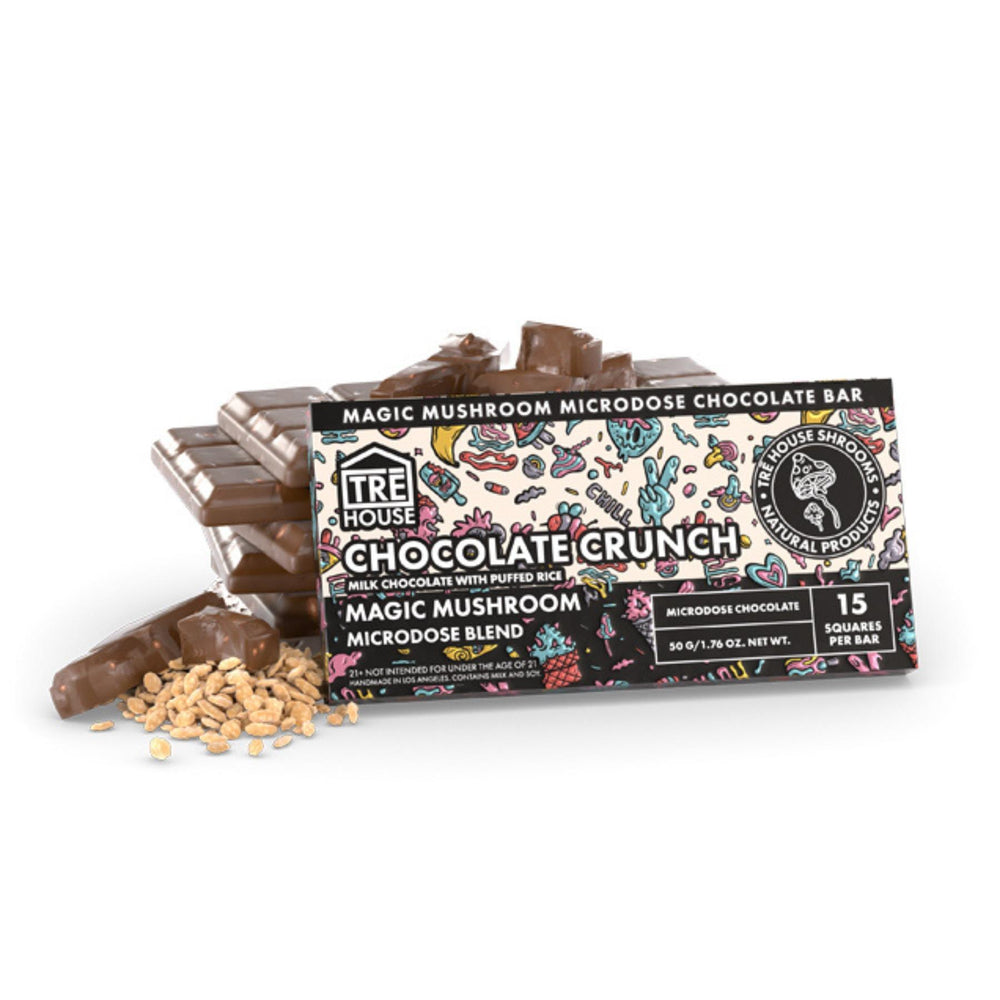 TRE House Magic Mushroom Chocolate Crunch Chocolate Flavored Bar - Up N Smoke