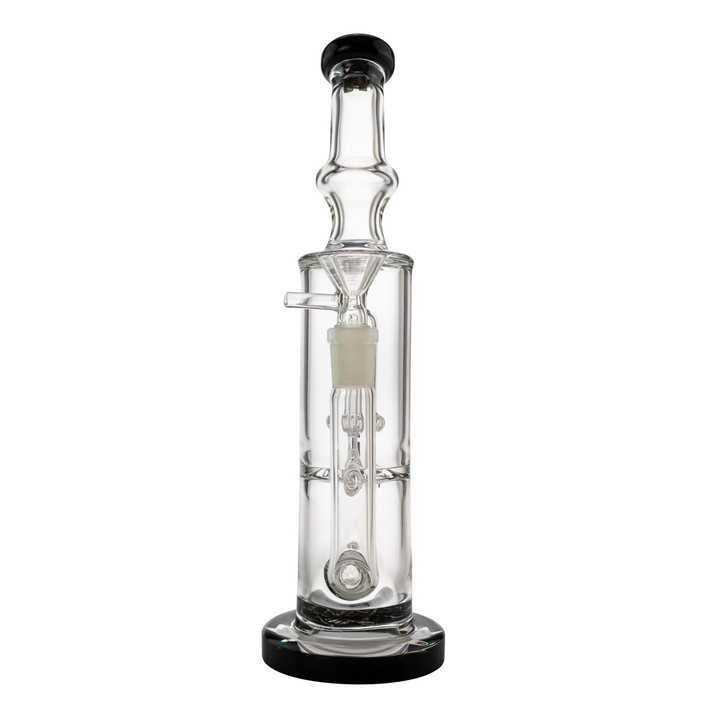 "Front of a Tagle Glass 50mmx12in Rettichello Water Pipe on a white background," - Up N Smoke.
