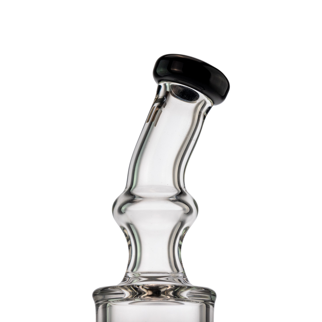 "Mouthpiece of a Tagle Glass 50mmx12in Rettichello Water Pipe on a white background," - Up N Smoke.