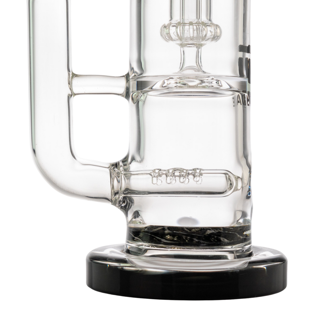 "Base of a Tagle 50mmx12in Rettichello Water Pipe on a white background," - Up N Smoke.