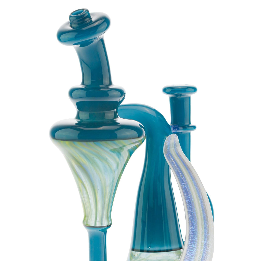 Terry Sharp Recycler neck and mouthpiece angle on a white background - Up N Smoke