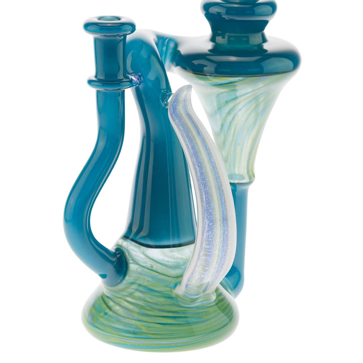Terry Sharp Recycler base and chanber angle on a white background - Up N Smoke