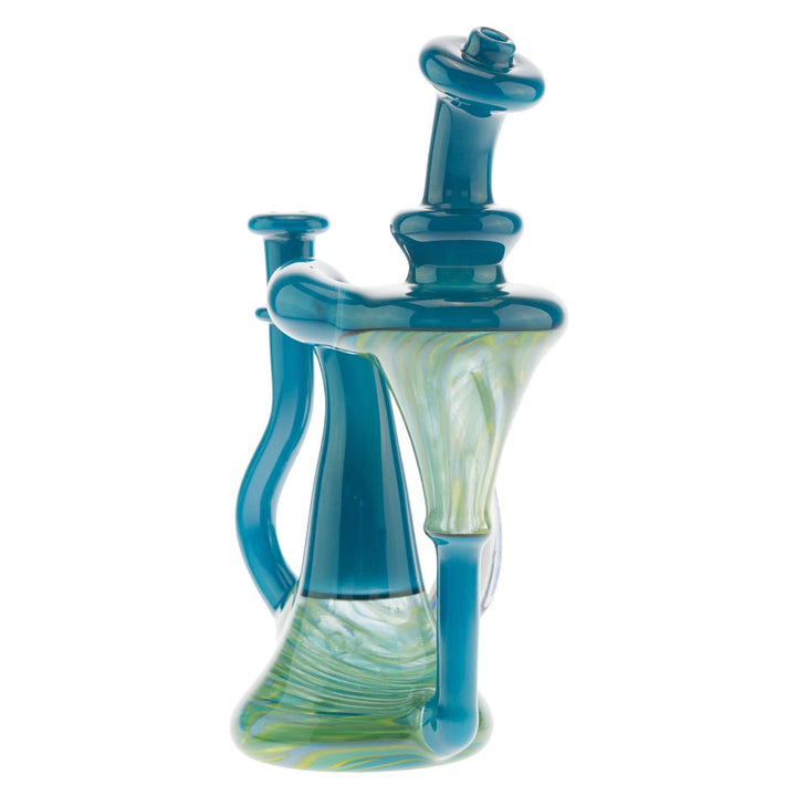 Terry Sharp Recycler right front side on a white background - Up N Smoke