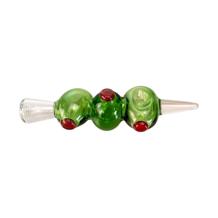 "Unique Dirty Olive glass hand pipe, designed to bring martini vibes to your collection." - Up N Smoke.