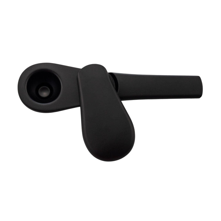 "Open Journey Pipe J2 showcasing the magnetic lid on a white background," - Up N Smoke.