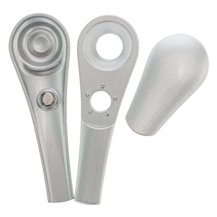 The Journey Pipe J3 top-down parts angle on a white background - Up N Smoke