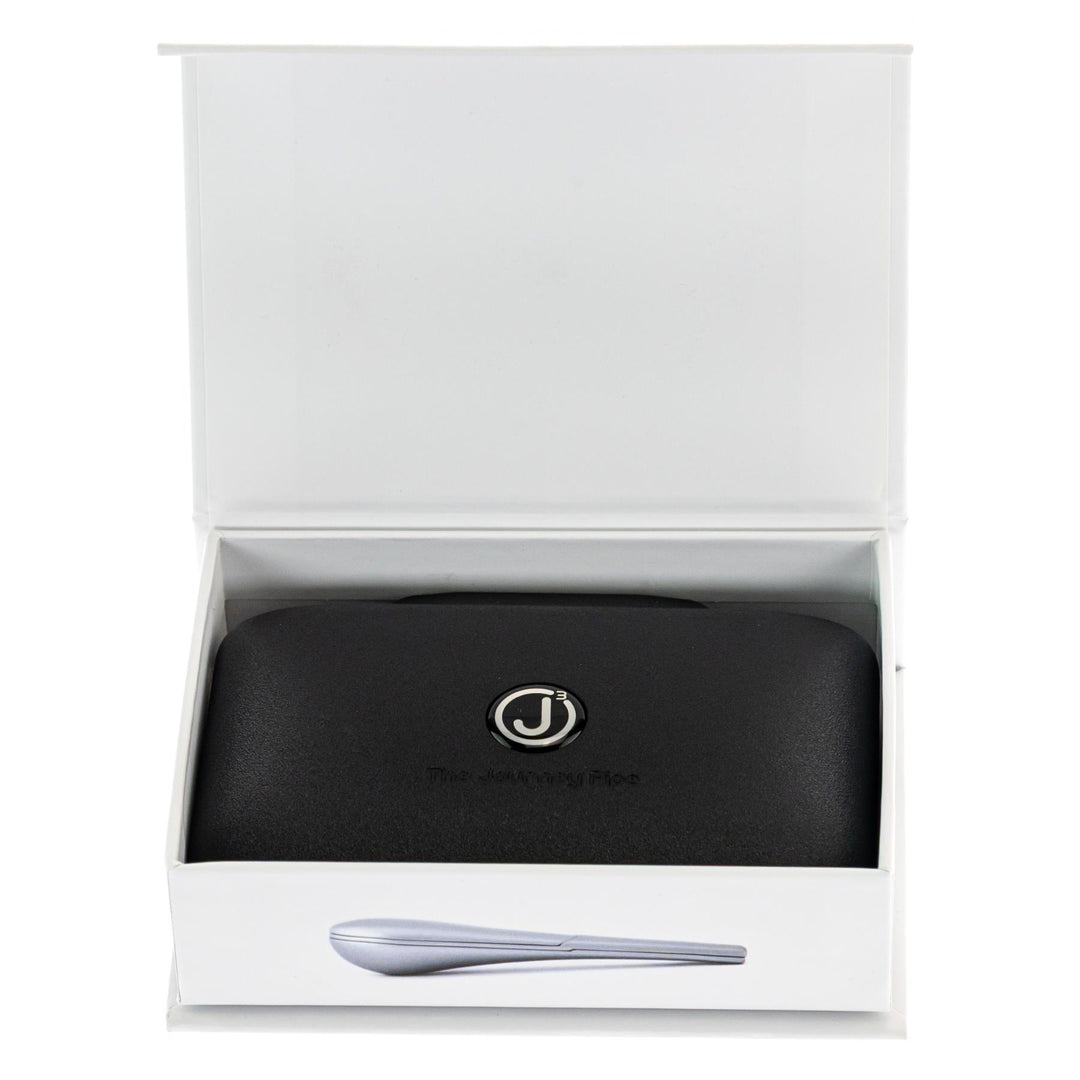 The Journey Pipe J3 in box open package angle on a white background - Up N Smoke