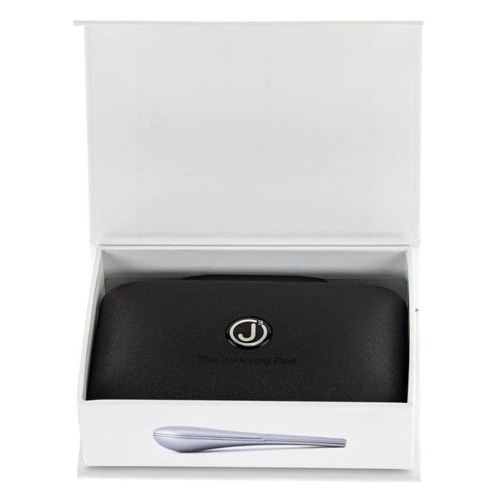 The Journey Pipe J3 in box open package angle on a white background - Up N Smoke