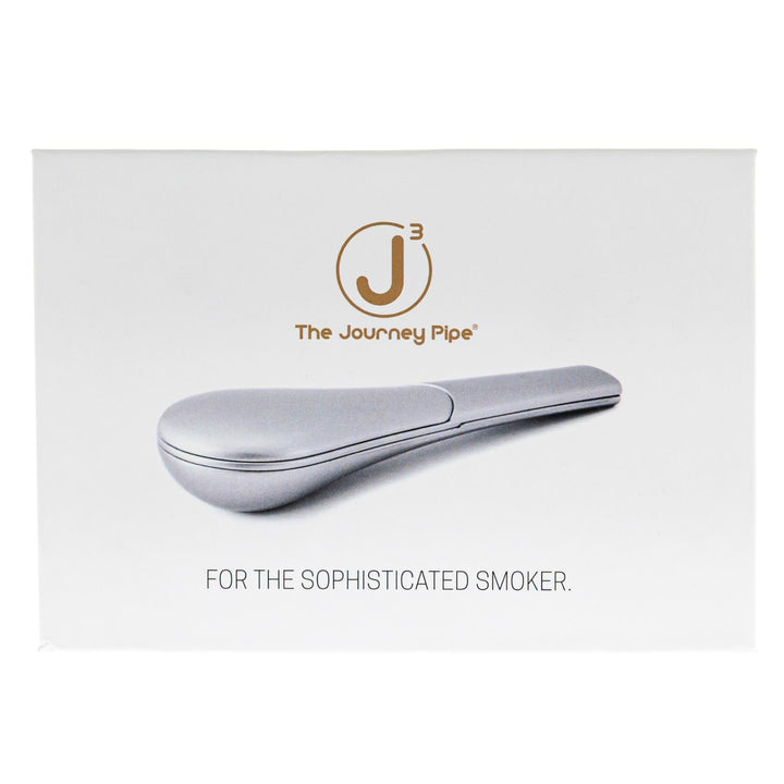 The Journey Pipe J3 in front package on a white background - Up N Smoke