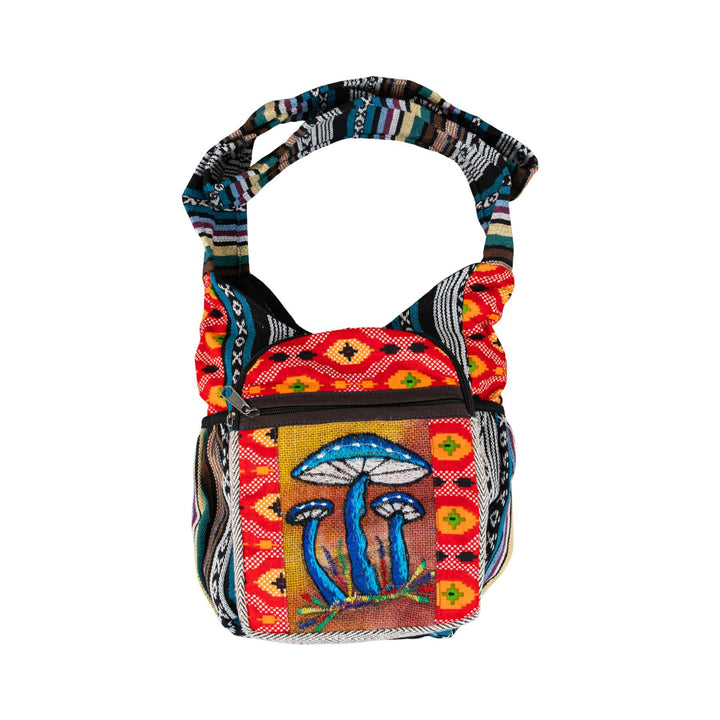 ThreadHeads Aztec Patchwork Shoulder Bag front - Up N Smoke 