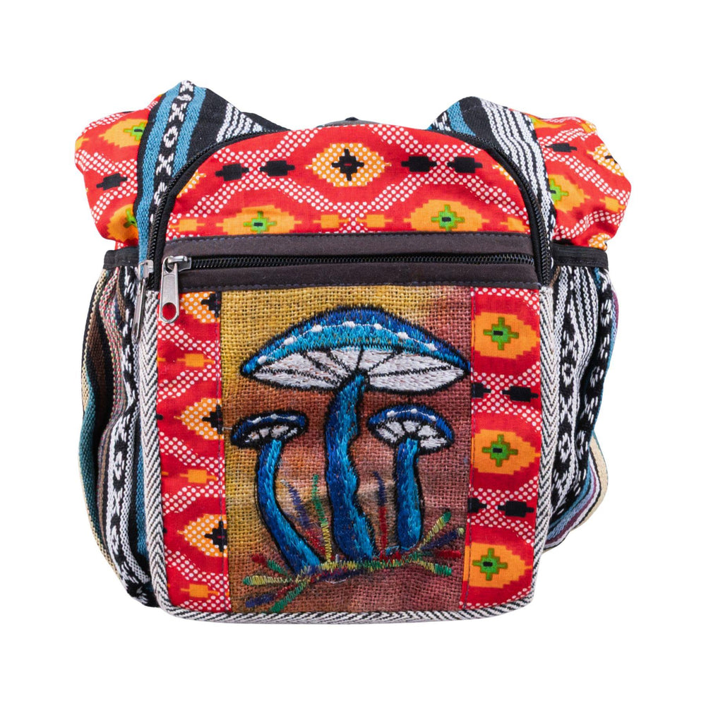 ThreadHeads Aztec Patchwork Shoulder Bag front 2 - Up N Smoke 