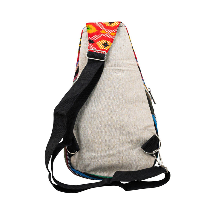 ThreadHeads Mushroom Patchwork Sling Bag back - Up N Smoke 