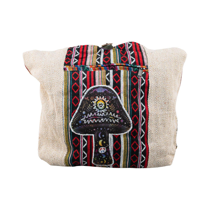 ThreadHeads Southwest Style Mushroom Patchwork Sling Bag front 2 - Up N Smoke