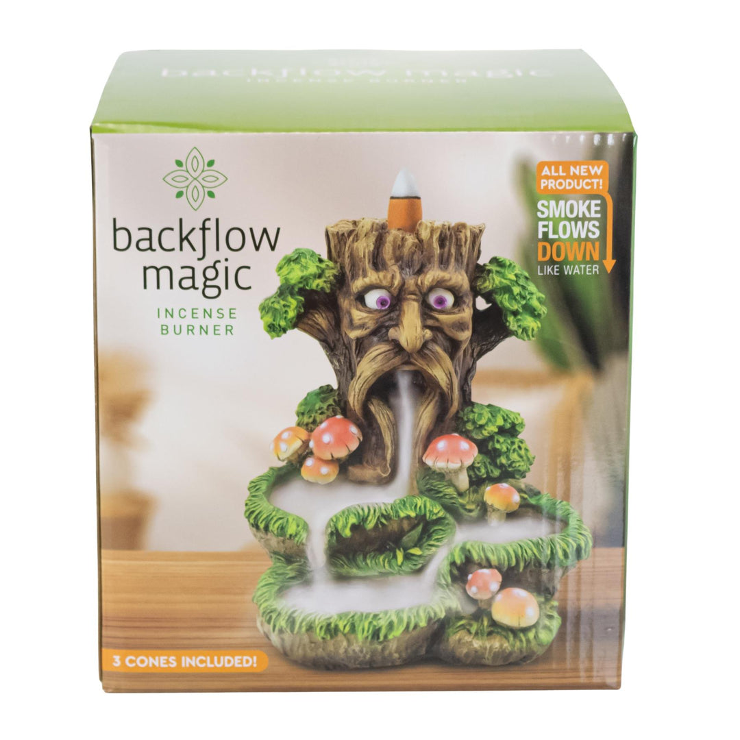 Tree Backflow Magic Incense Burner Packaging front facing on a white background - Up N Smoke