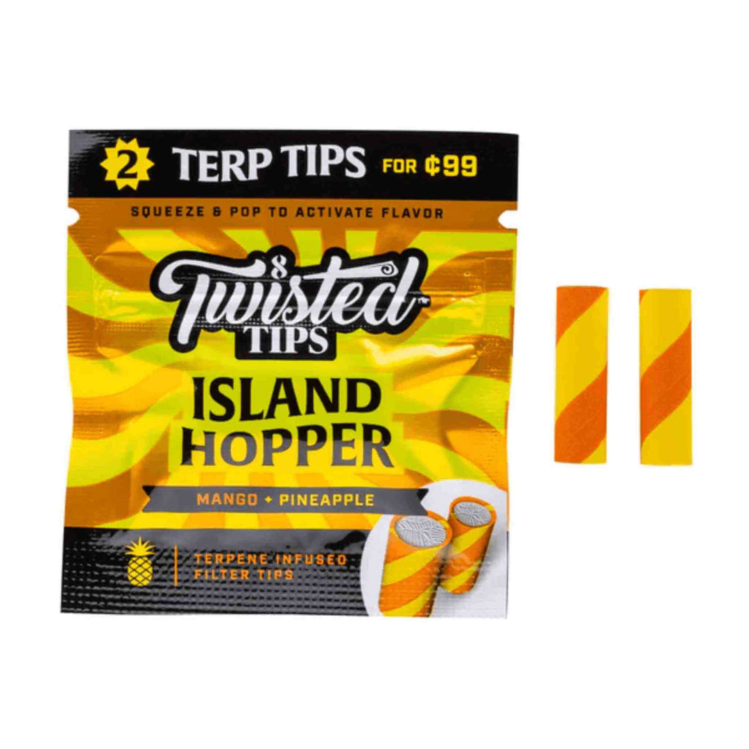 Twisted Tips Terpene Infused Filter Tips Island Hopper Flavor - Up N Smoke