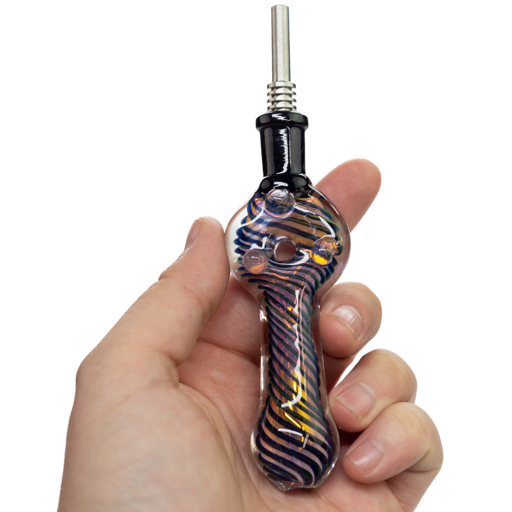 High End Fumed Dab Straw - Up N Smoke