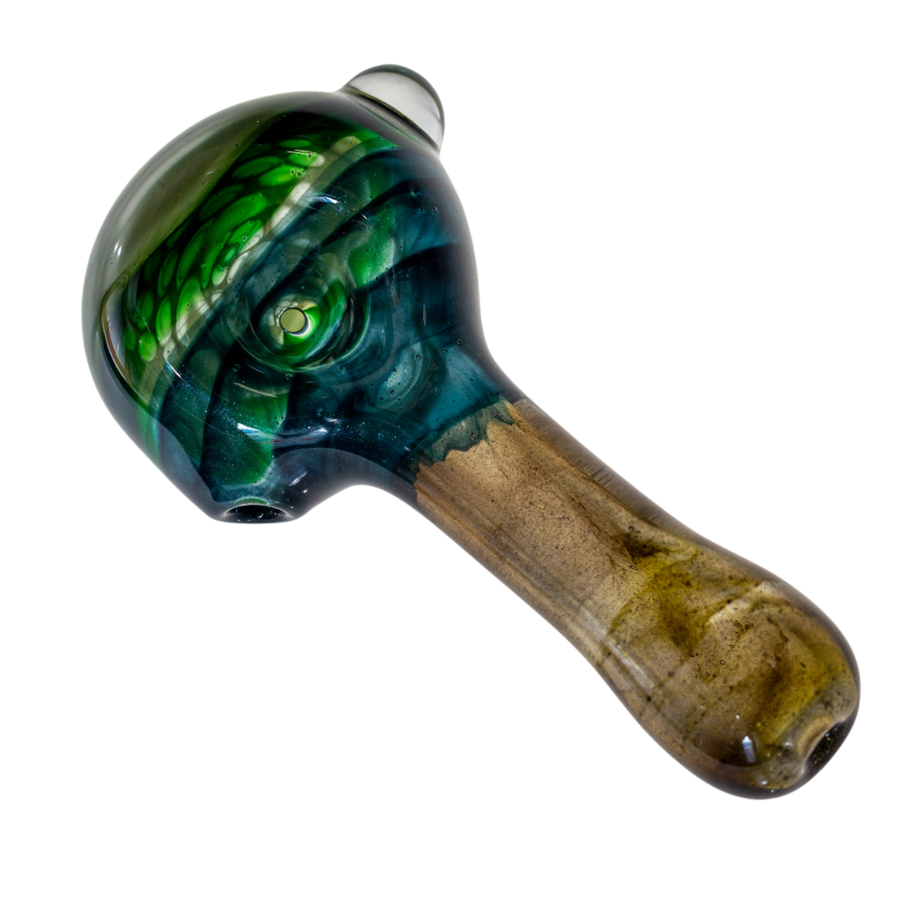 Fool Blown Marbled Honeycomb Spoon - Up N Smoke