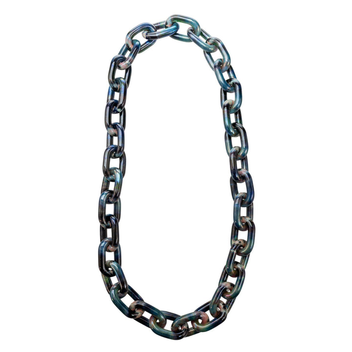 "WHAM Glass Chain that is crafted utilizing Aurora color rods and is 26 inches long," - Up N Smoke.