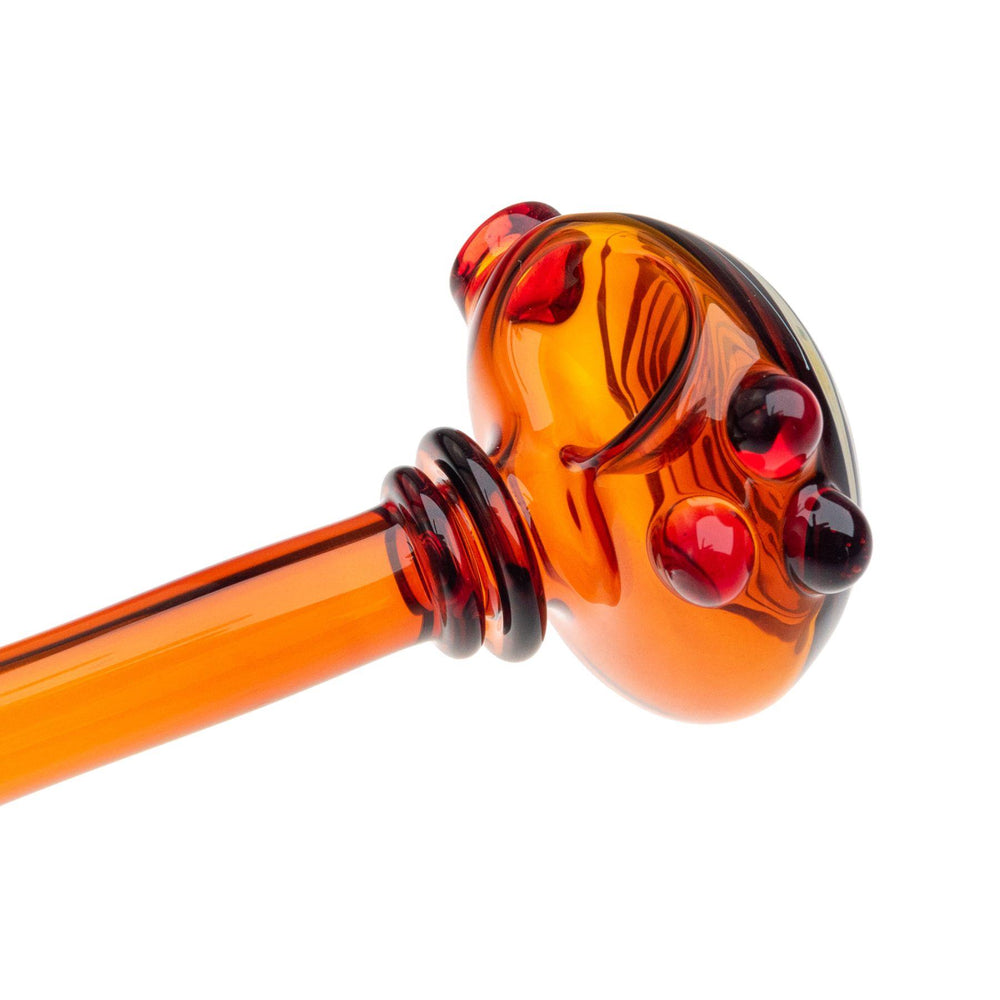 "Up close photo of a WashBoard Fumed Amber Herb Spoon," - Up N Smoke.