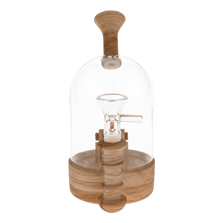 Waterwheel Jar Water Pipe displayed on a white background front angle - Up N Smoke