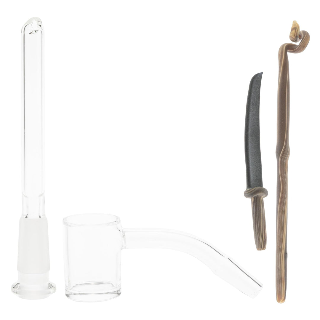 Wazoo Forest Protector Rig Set on a white background accessories angle - Up N Smoke