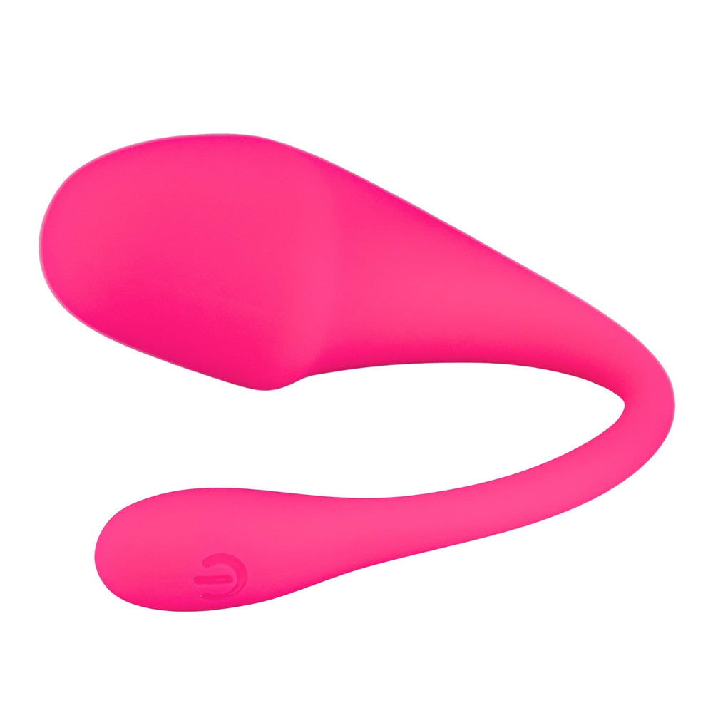 Egg Vibrator Pink side angle on a white background - Up N Smoke
