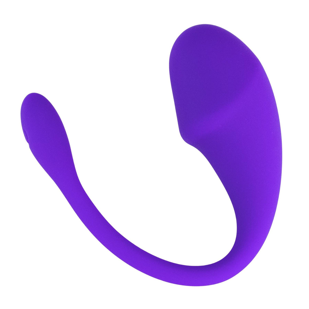 Egg Vibrator Purple upside on a white background - Up N Smoke