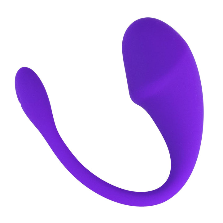 Egg Vibrator Purple upside on a white background - Up N Smoke