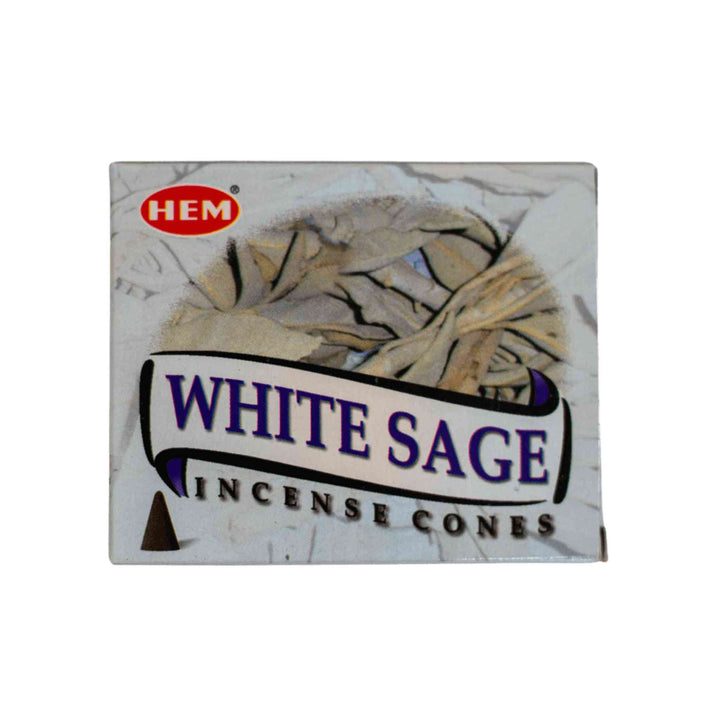 White Sage HEM Incense Cones - Up N Smoke