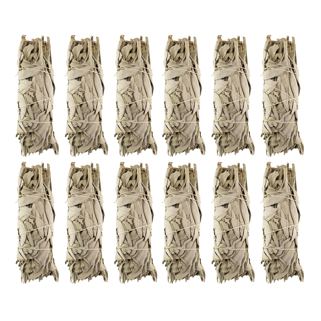 California White Sage Wand 12ct 2x5 displayed on a white background - Up N Smoke