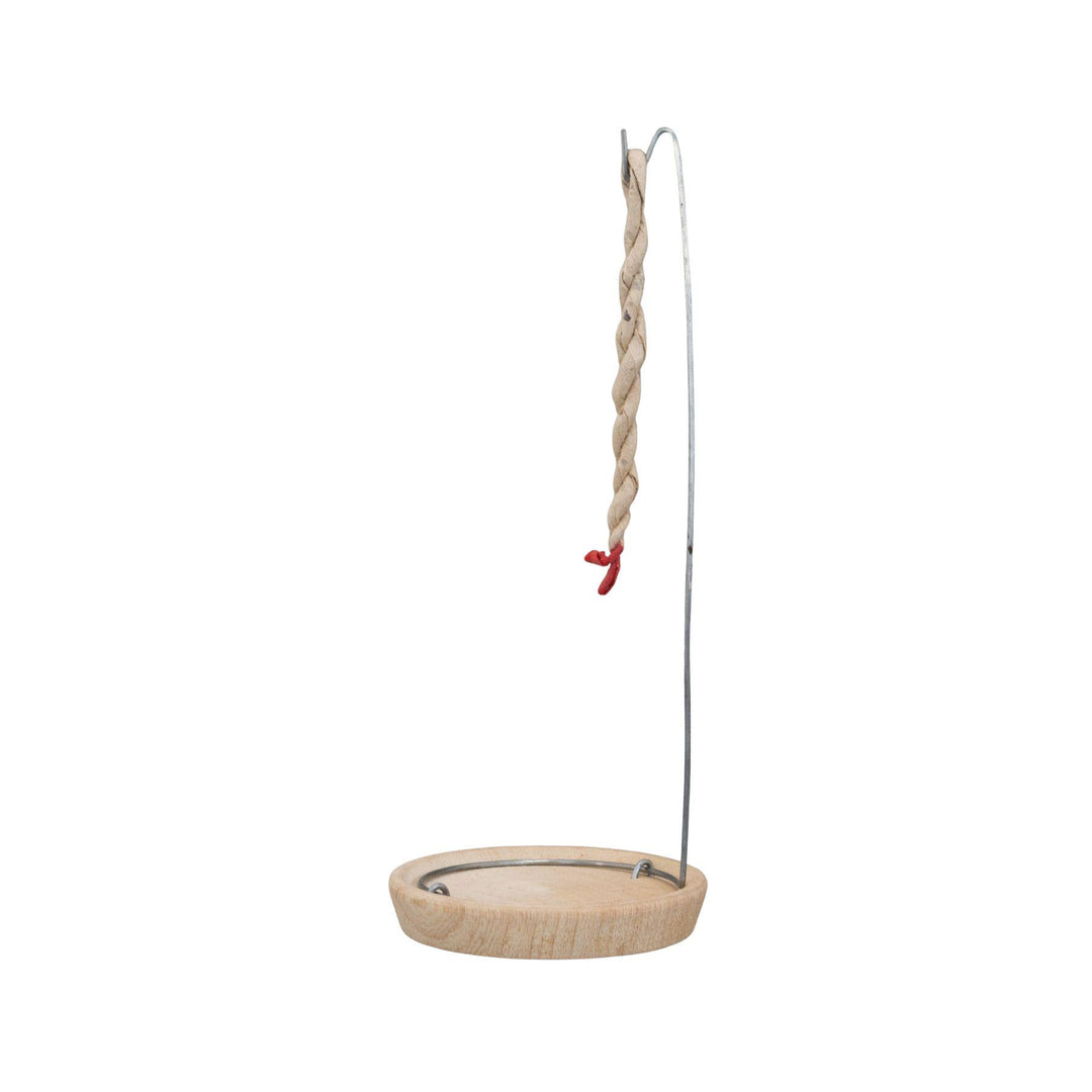 Wood Rope Incense Burner displayed on a white background - Up N Smoke
