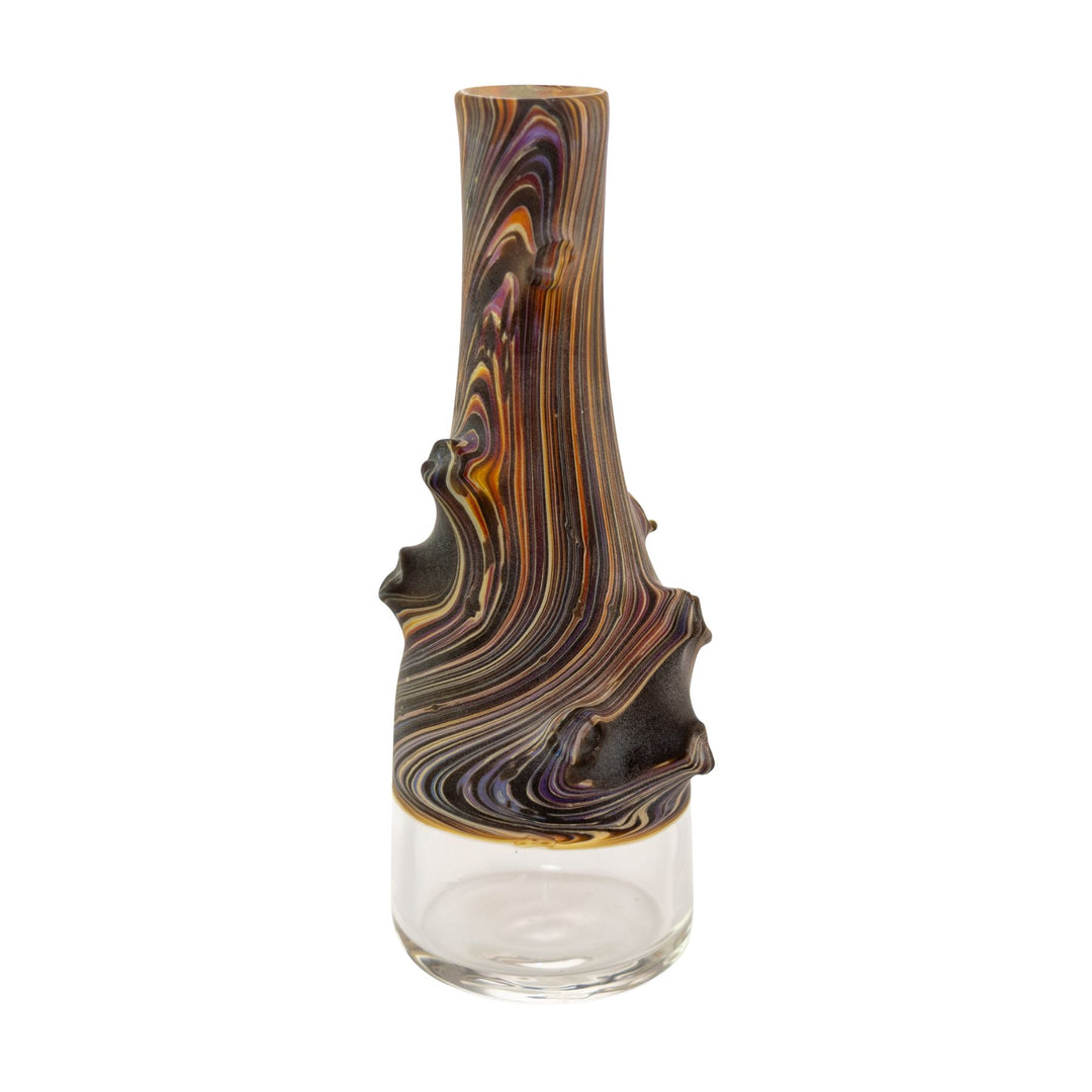 "Backside of a Woodgrain Sake Water Pipe on a white background," - Up N Smoke.