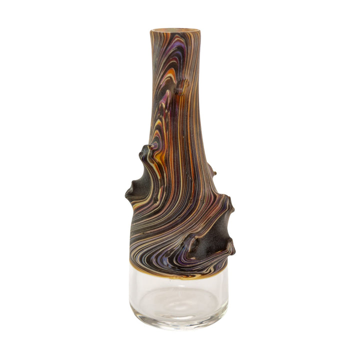 "Backside of a Woodgrain Sake Water Pipe on a white background," - Up N Smoke.